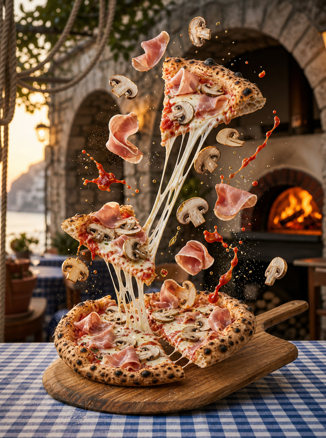 Pizza Prosciutto e Funghi